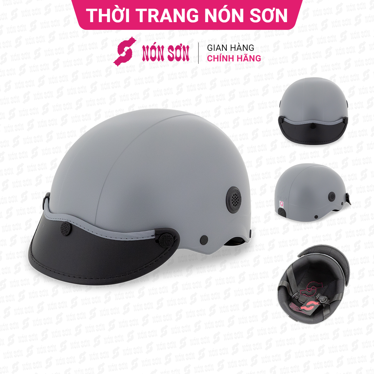 ƯU ĐÃI - Mũ bảo hiểm lỗ thông gió NÓN SƠN chính hãng ATG-XM179