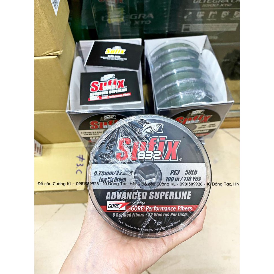 Dây dù Câu Cá Sufix 832 Advanced Superline 100m