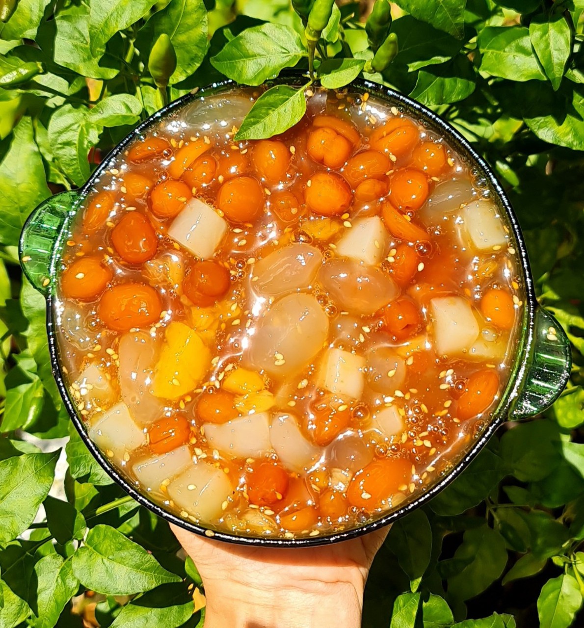  Me dẻo rim hạt đác mix thạch dừa thơm ngon lạ miệng nhà làm 