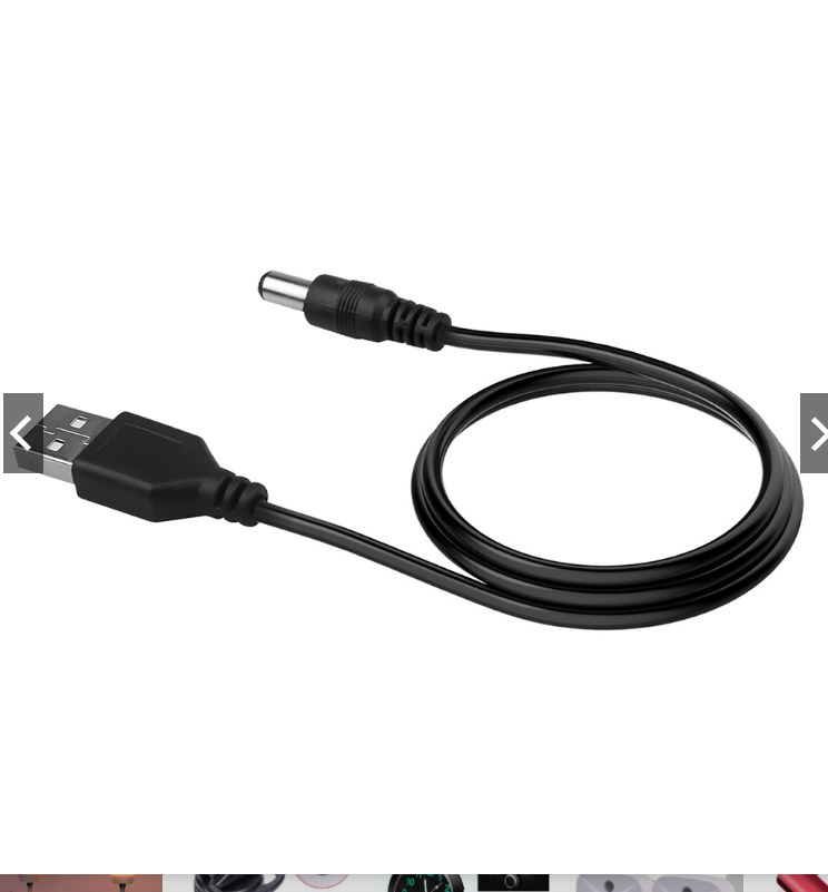 Dây cáp chuyển đổi đầu cắm usb qua dc 5.5*2.1mm dài 80cm - cáp sạc - cáp nguồn chuyển đổi cổng usb 5v sang dc 5.5mm - cap chuyen doi
