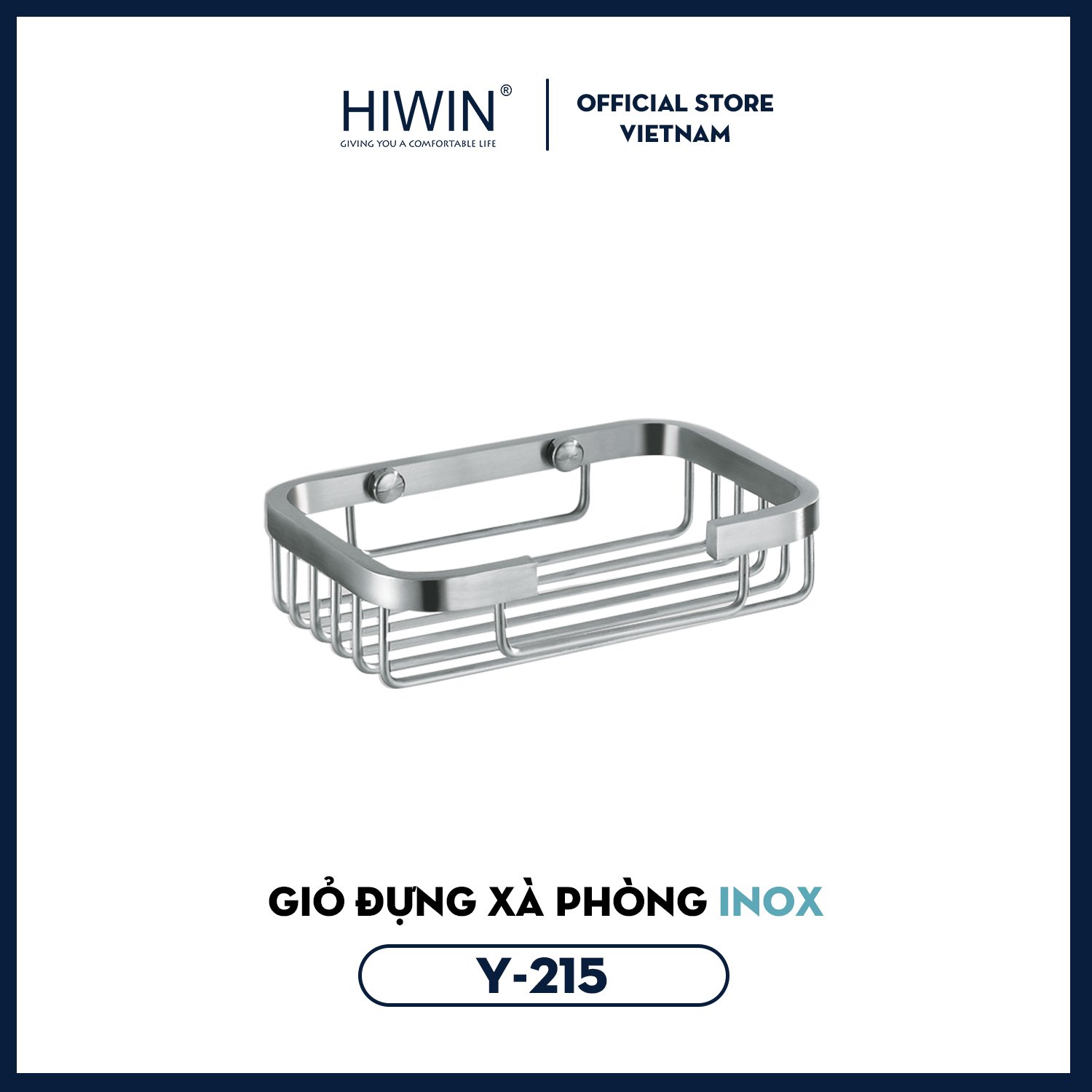 Kệ xà phòng inox 304 cao cấp hiwin y-215