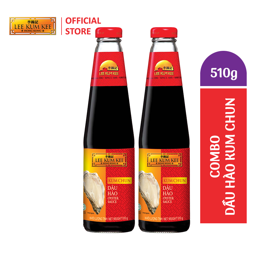 Dầu hào Lee Kum Kee Kum Chun Oyster Sauce (510g/chai) - Combo 2 chai