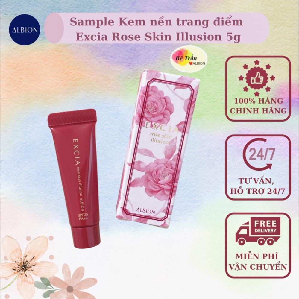 Kem nền đa chức năng kiêm dưỡng da chống lão hoá Excia Rose Skin Illusion 5g
