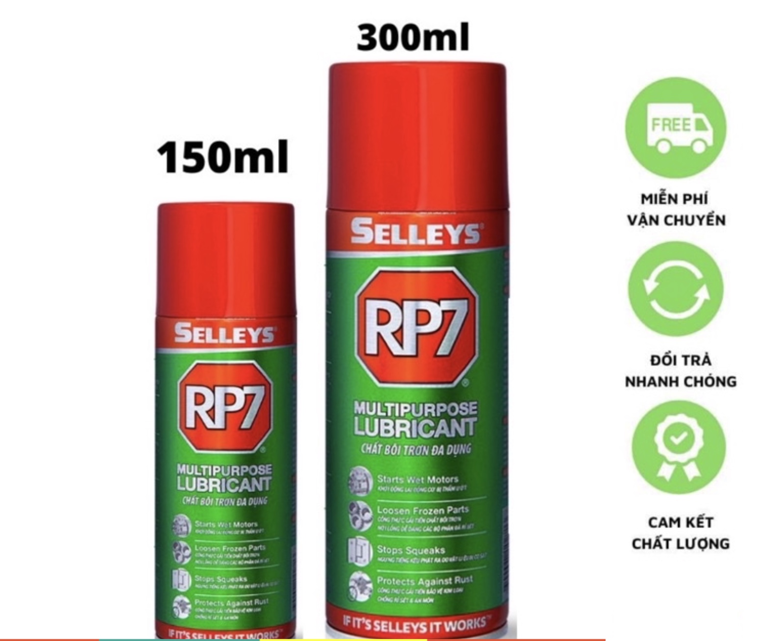 Xịt rp7 chống rỉ sét - dầu chống rỉ sét và bôi trơn đa dạng rp7