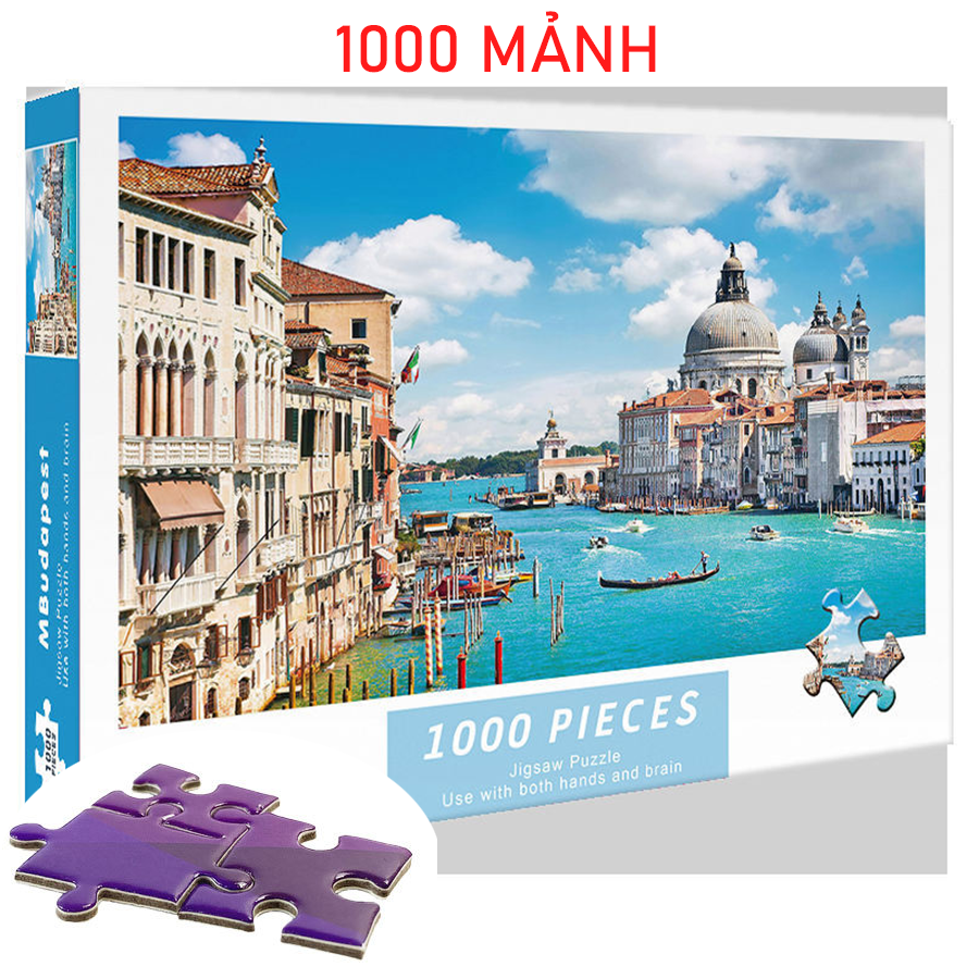 Tranh Xếp Hình 1000 Mảnh Phong Cảnh Dành Cho Người Lớn Và Trẻ Em, Ghép Hình 1000 Miếng Cao Cấp/ Jigsaw Puzzle 1000 Pcs/ Tranh Ghép Phát Triển Tư Duy/ Quà Tặng Ý Nghĩa/ Kích Thước: 70x50 cm