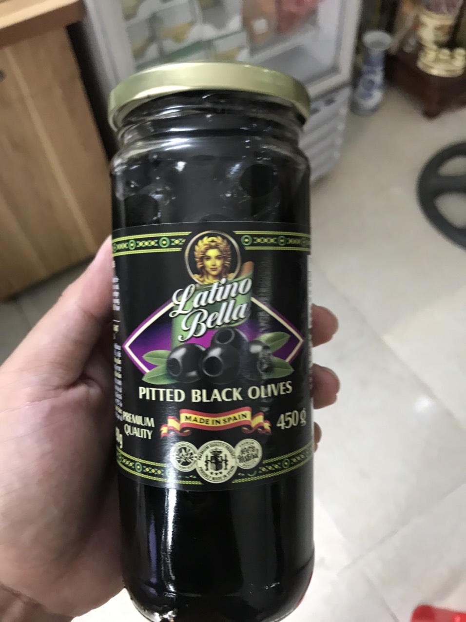 Quả Oliu Đen Tách Hạt 450gr Latino Bella