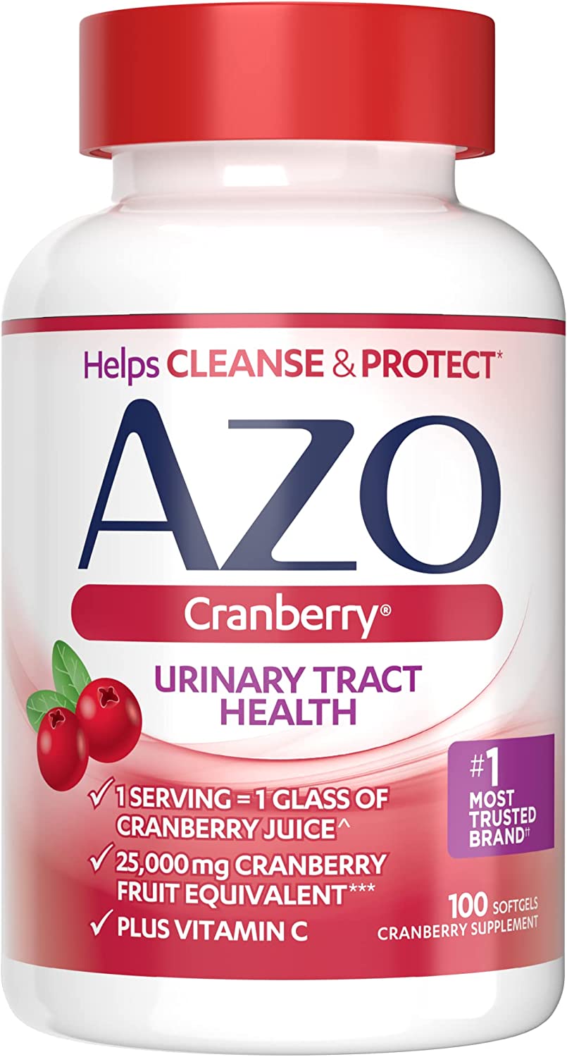 Azo Cranberry 25000mg - Viên uống hỗ trợ bàng quang và đường tiết niệu 100