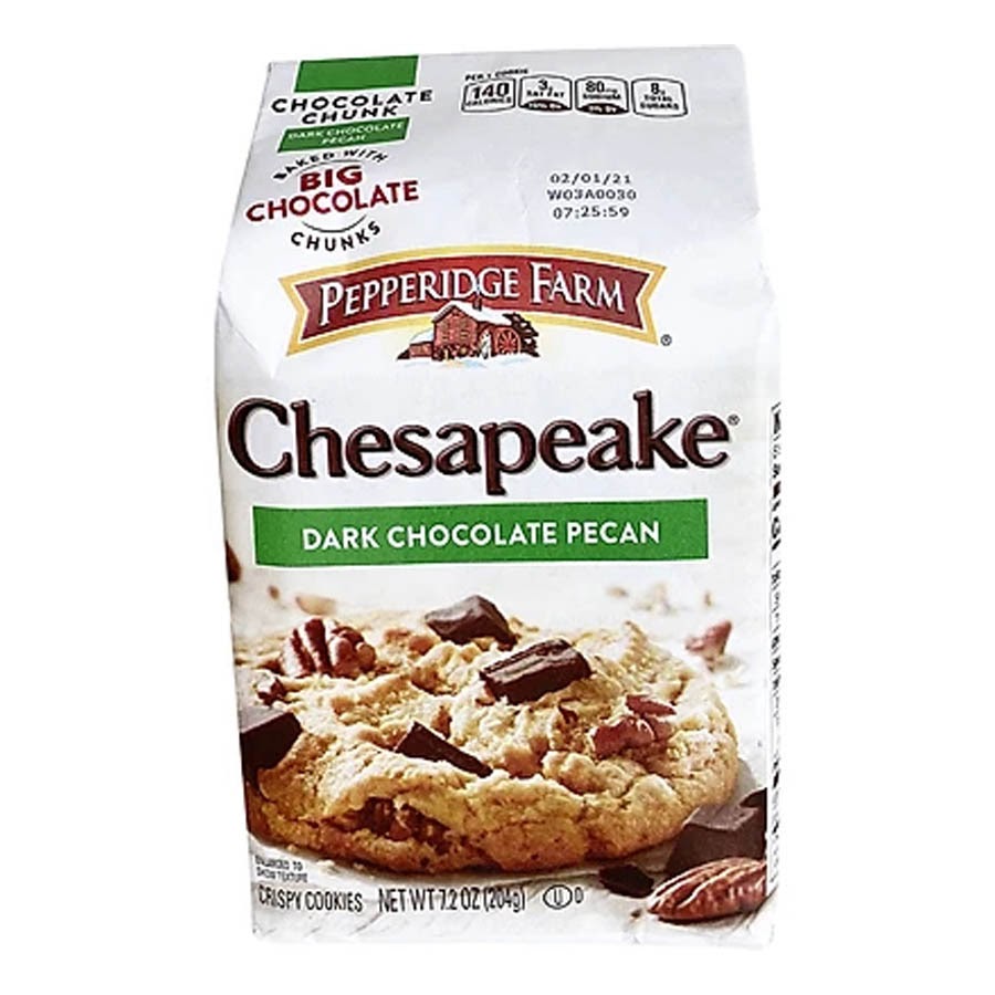 Bánh quy socola đen và hạt bồ đào Chesapeake Mỹ hiệu Pepperidge Farm 204g