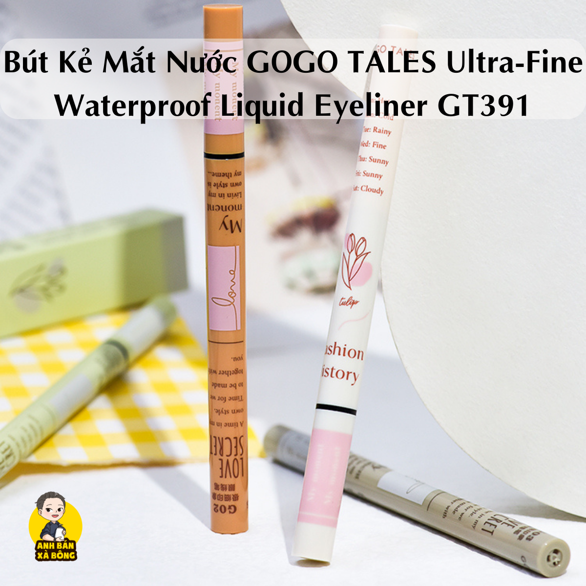 Bút kẻ mắt nước gogo tales ultra-fine waterproof liquid eyeliner gt391