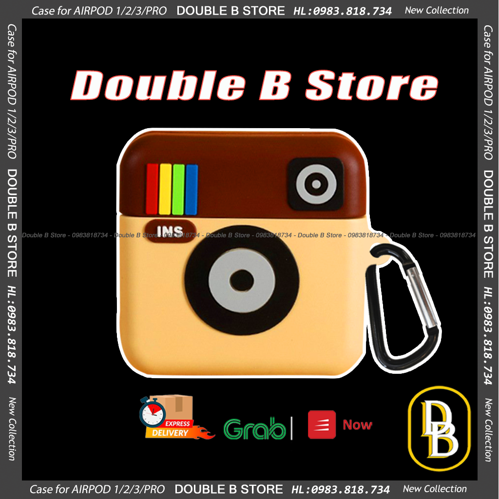 Case airpod 3 Pro 1/2 máy ảnh - vỏ bảo vệ hộp đựng airpod 1/2 1090CAINS