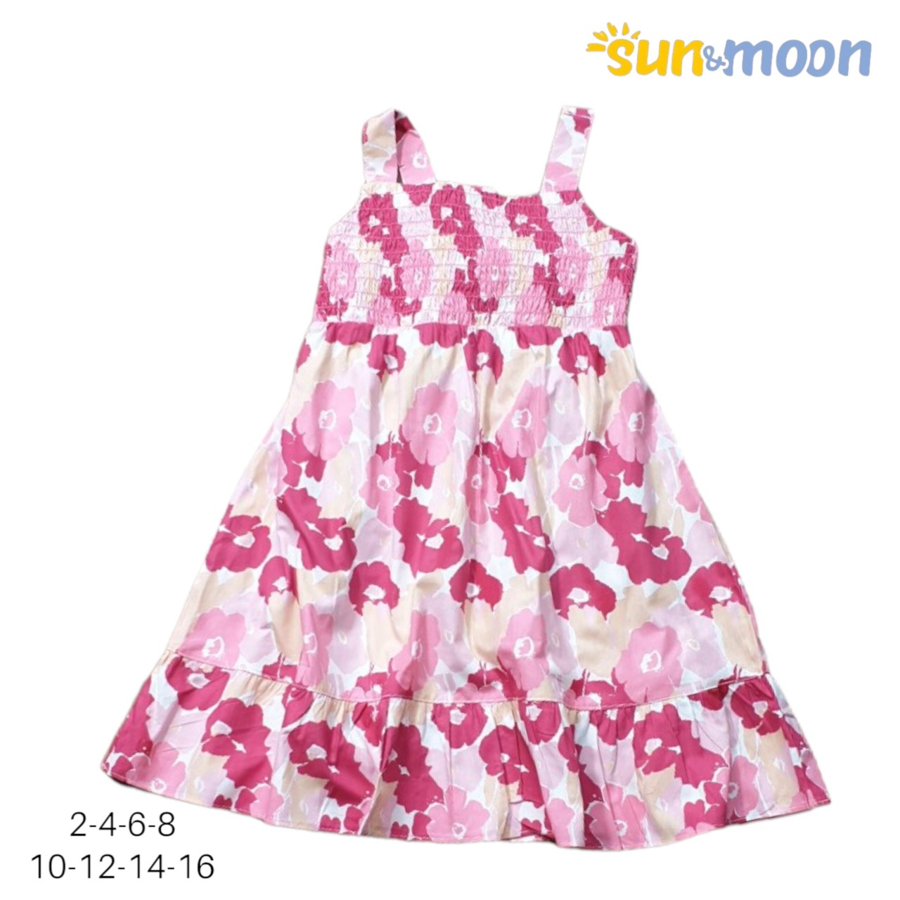 Đầm 2 dây bé gái mặc hè chất cotton mềm form đẹp dành cho bé gái từ 10kg - 38kg màu đỏ siêu xinh. Đầm bé gái từ 1 tuổi 2 tuổi 3 tuổi 4 tuổi 5 tuổi 6 tuổi 7 tuổi 8 tuổi