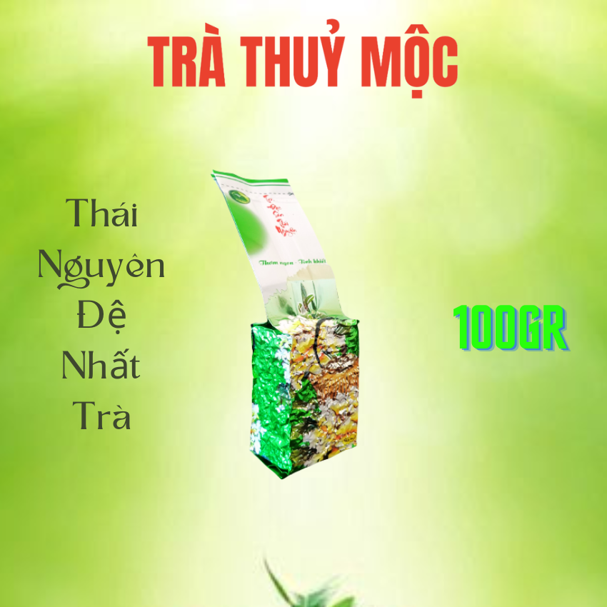Thai Nguyen Tan Cuong Green Tea Jasmine Flavor 100 Gr, Vacuum Bag