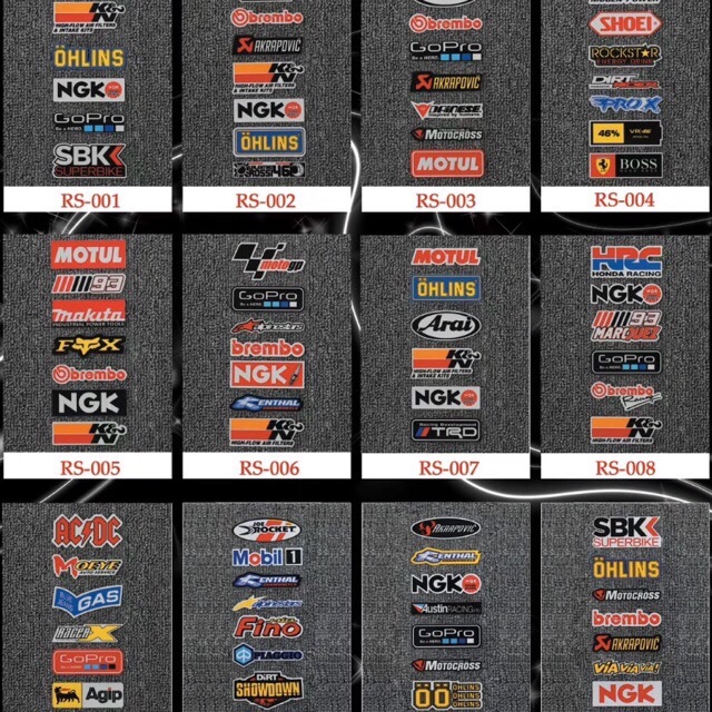 [HCM] Tem phản quang Full bộ Logo