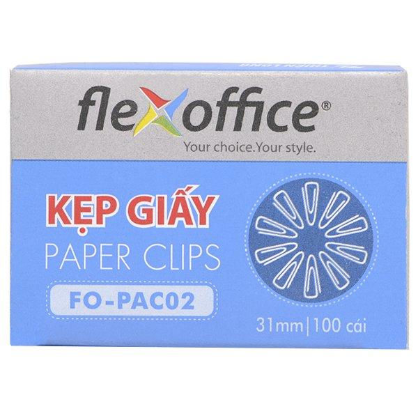 Combo 12  Kẹp giấy Flexoffice FO-PAC02