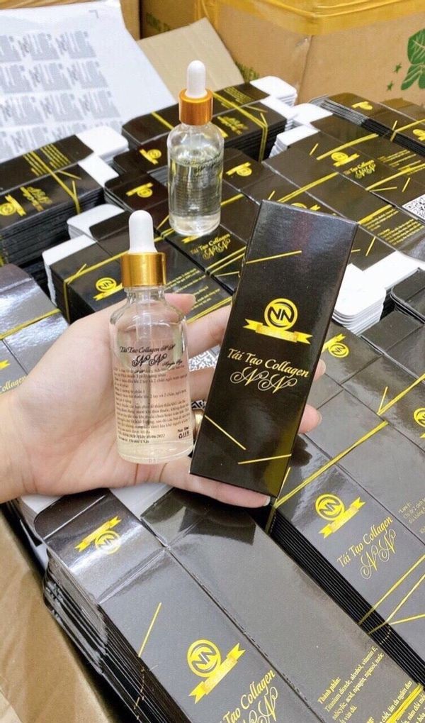 Chai Nước Lột Trắng Da Collagen Có Hộp