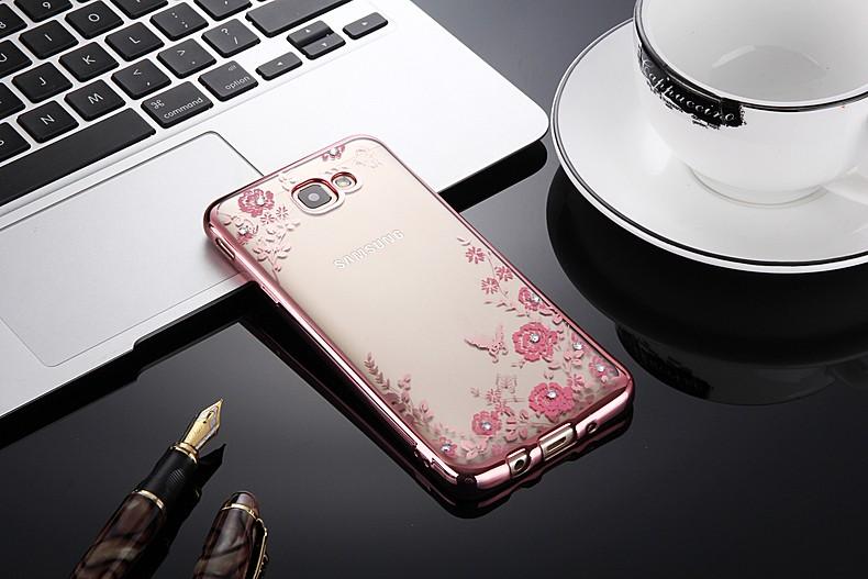 Ốp lưng Samsung Galaxy A7 2017 / A720 hoa hồng đính đá