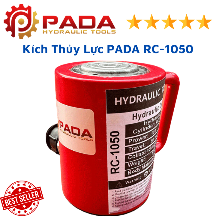 Kích thủy lực pada rc-1050 - kích đặc tâm 10 tấn hành trình 50mm - hàng chính hãng