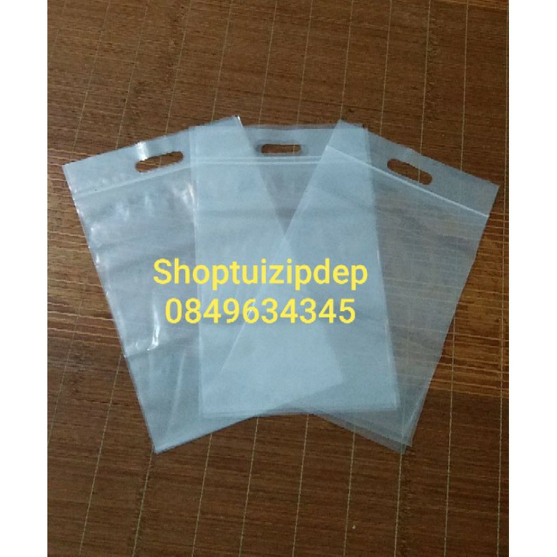1kg túi zip có tay cầm dày đẹp nhiều size