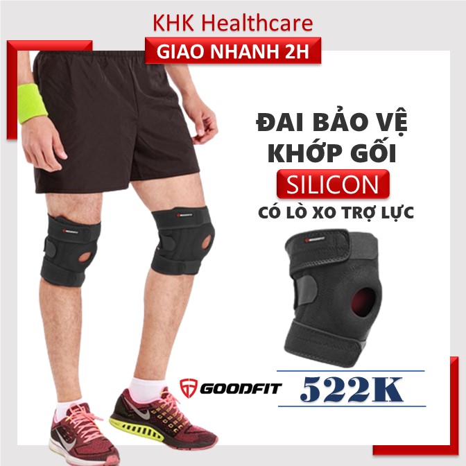 Đai bảo vệ đầu gối thoáng khí good fit gf522k có nẹp trợ lực khk healthcare