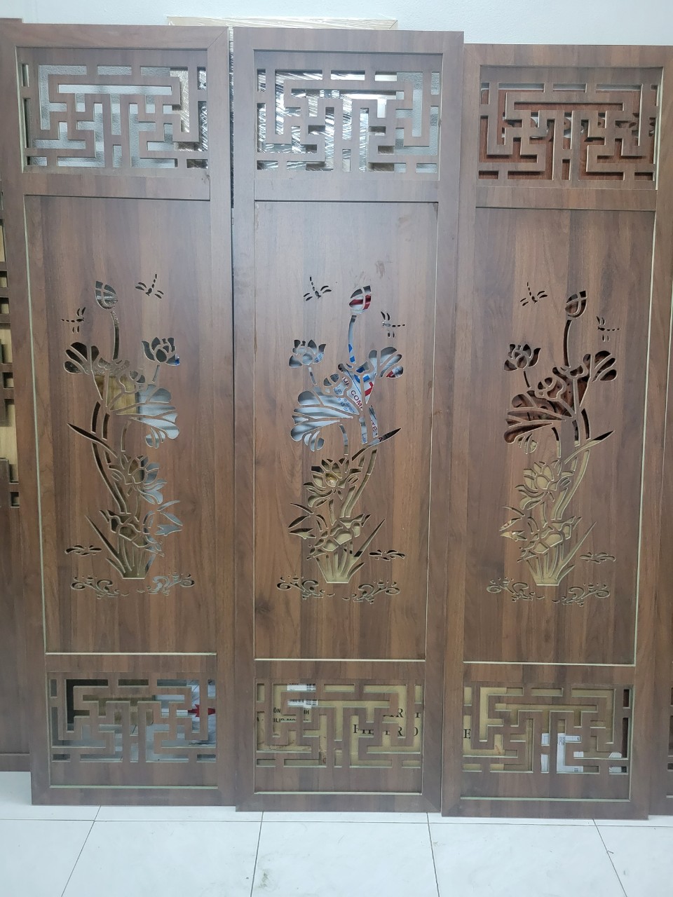 Vách Ngăn CNC # Nhận thiết kế hoa theo yêu