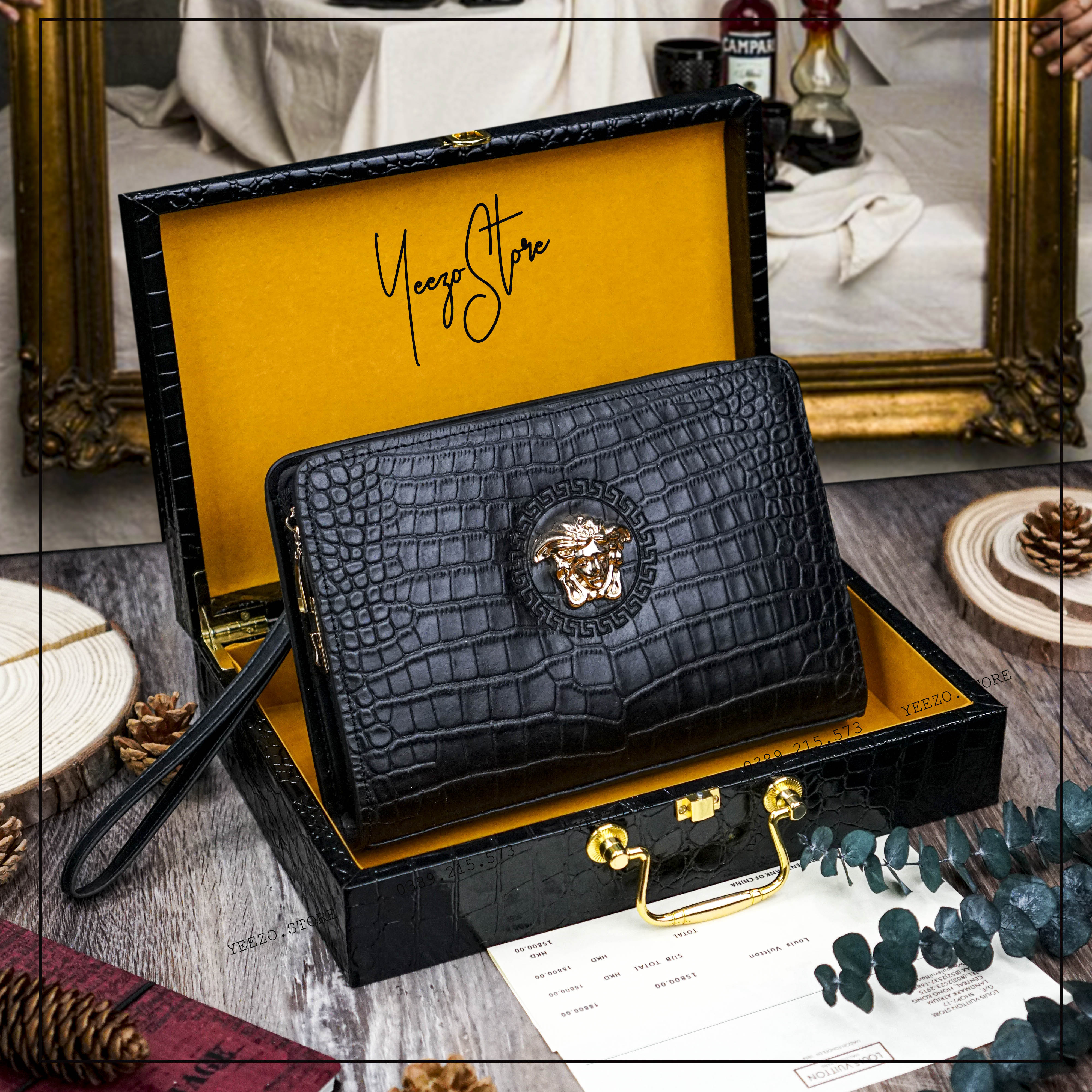 Ví Cầm Tay Cao Cấp YEEZO STORE - Clutch Cầm Tay Sang Trọng V688