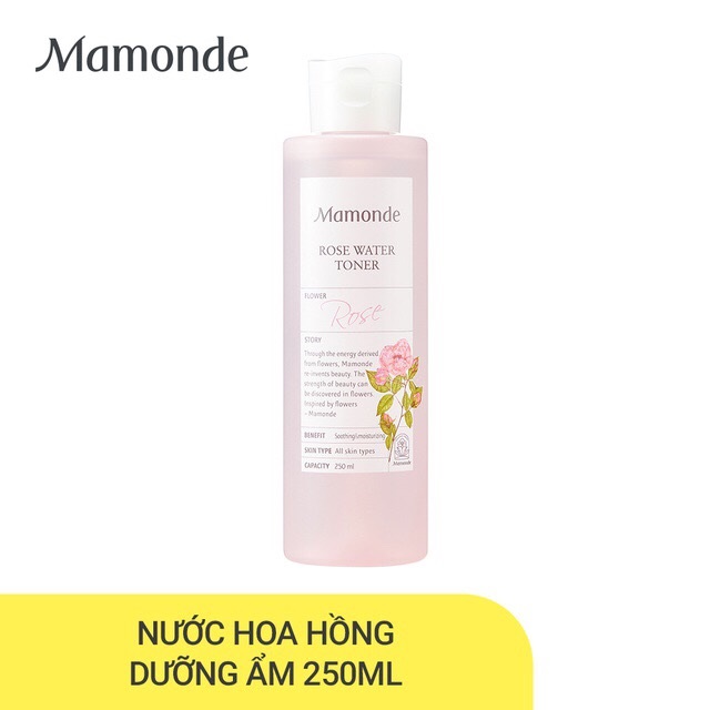 Nước hoa hồng cung cấp độ ẩm Mamonde Rose Water Toner 250ml