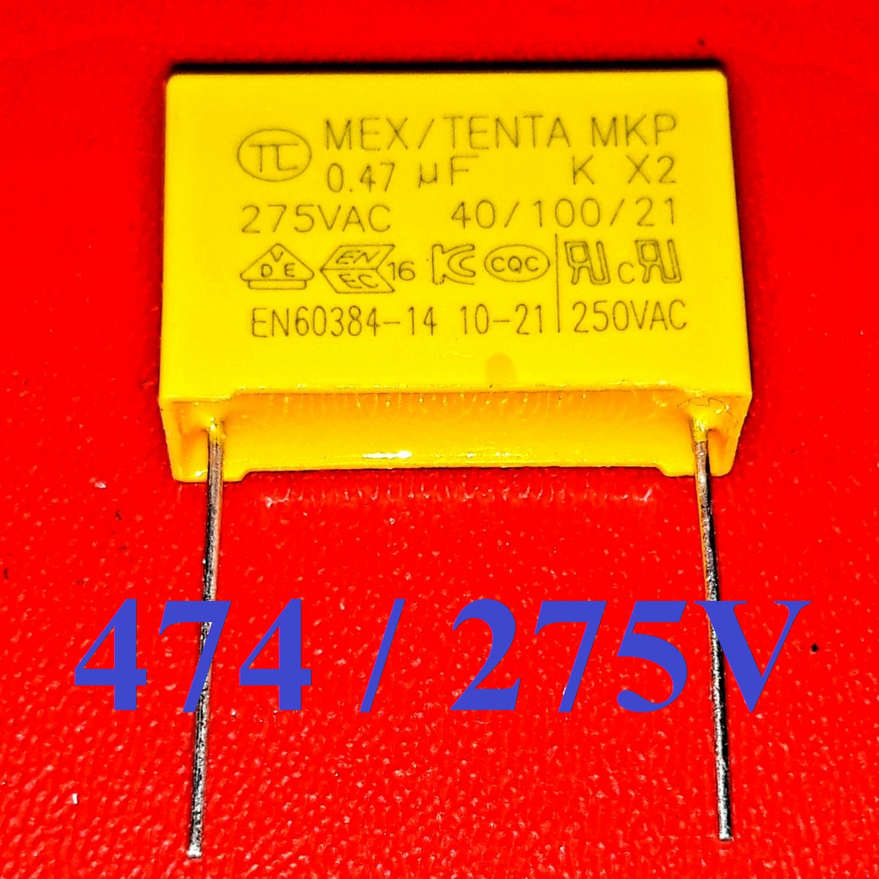 10 tụ điện 474 – 275v tụ 0.47uf – 275v mới 100%
