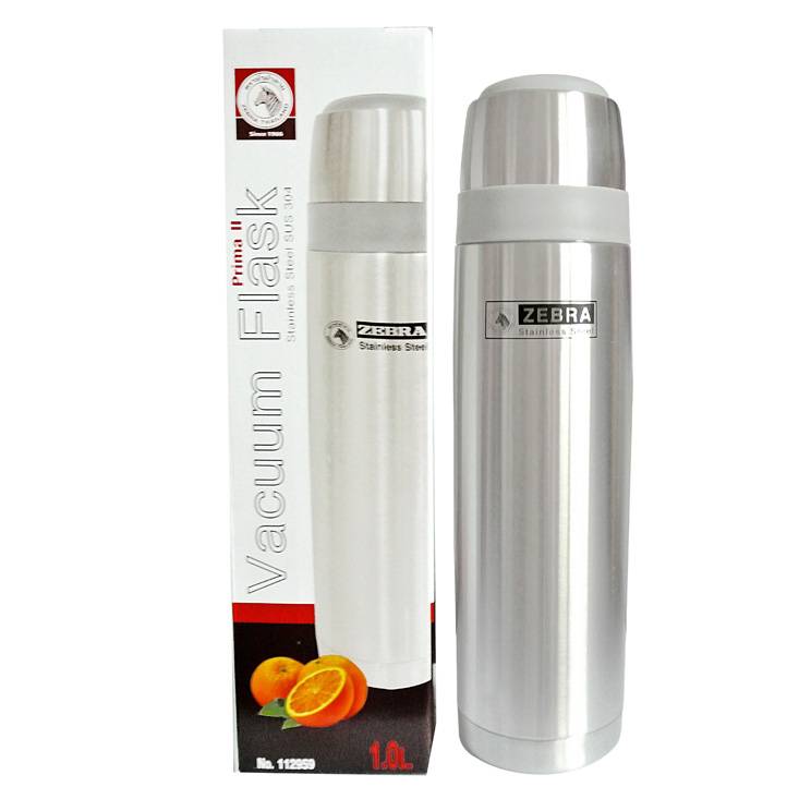 Bình giữ nhiệt inox 1l prima zebra - 112959 thái lan- không kèm túi