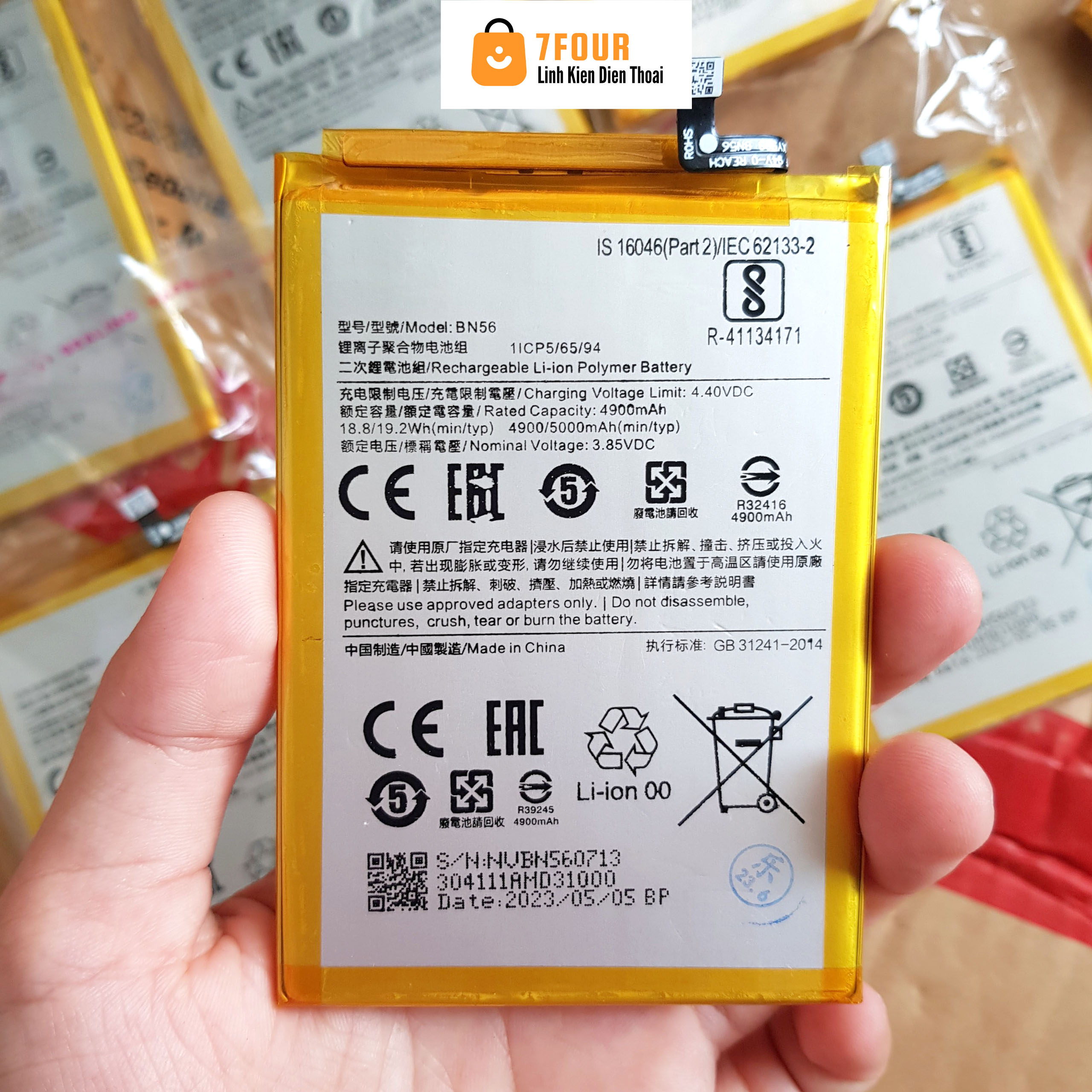 Pin redmi 9a/ 10a mã pin bn56