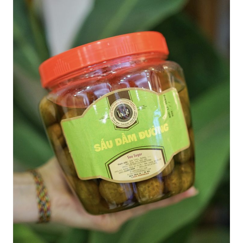 Sấu ngâm đường - lọ 1,5kg đặc sản hà nội ô mai vạn lợi