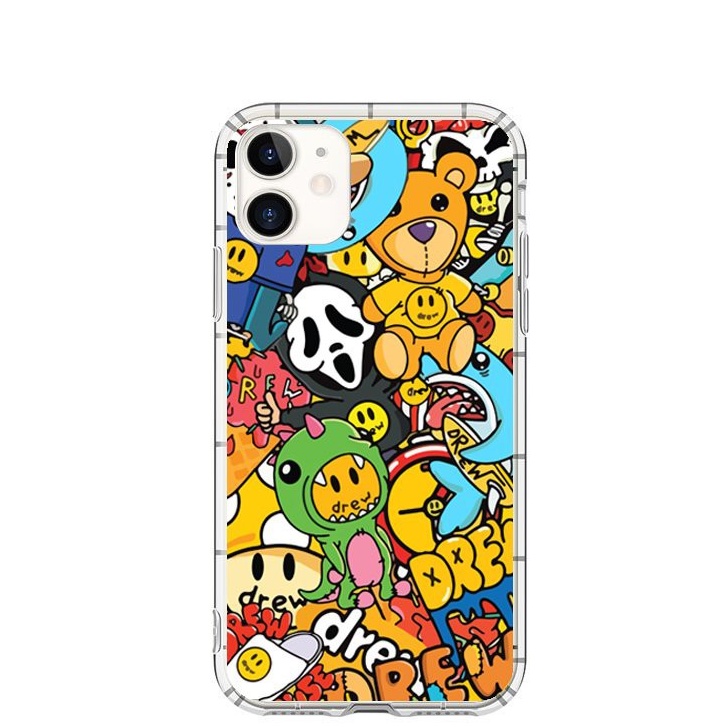 Ốp lưng iphone trong suốt Drew 4 6/6s/6plus,7/8plus,X/Xs/Xr/Xs max/11/11Pro/11Promax/12mini/12/12pro/12promax T399