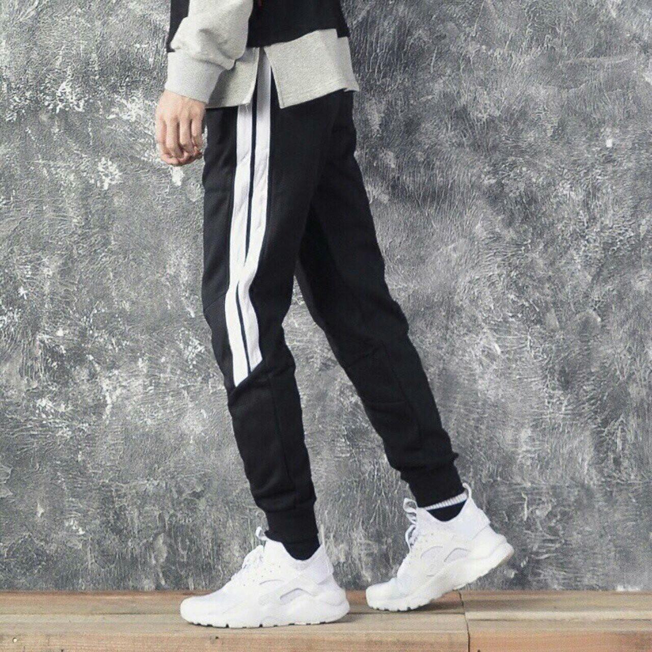 QUẦN JOGGER PHỐI 2 SỌC NỬA SIÊU NGẦU PU6767