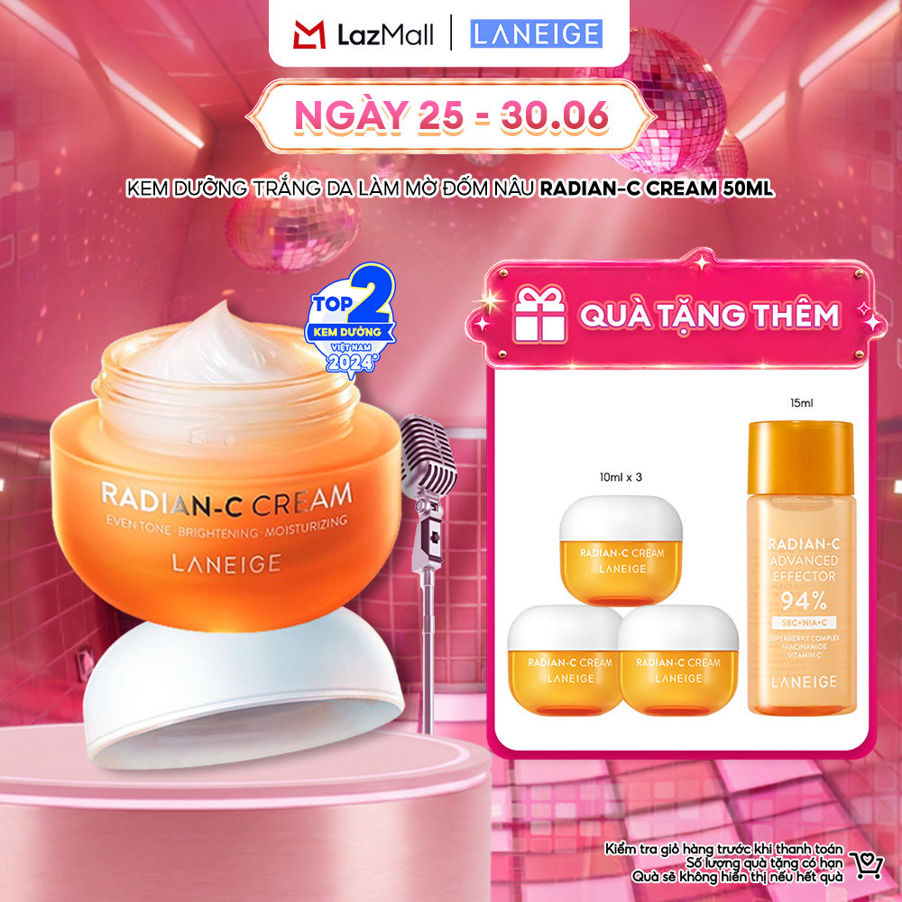 Kem Dưỡng Sáng Làm Mờ Đốm Nâu Laneige Radian C Cream 50ml