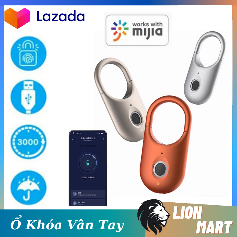 Khóa vân tay - Ổ khóa vân tay XIAOMI Youpin Hualai lưu trữ lên tới 20 vân tay, kèm chế độ vân tay kép