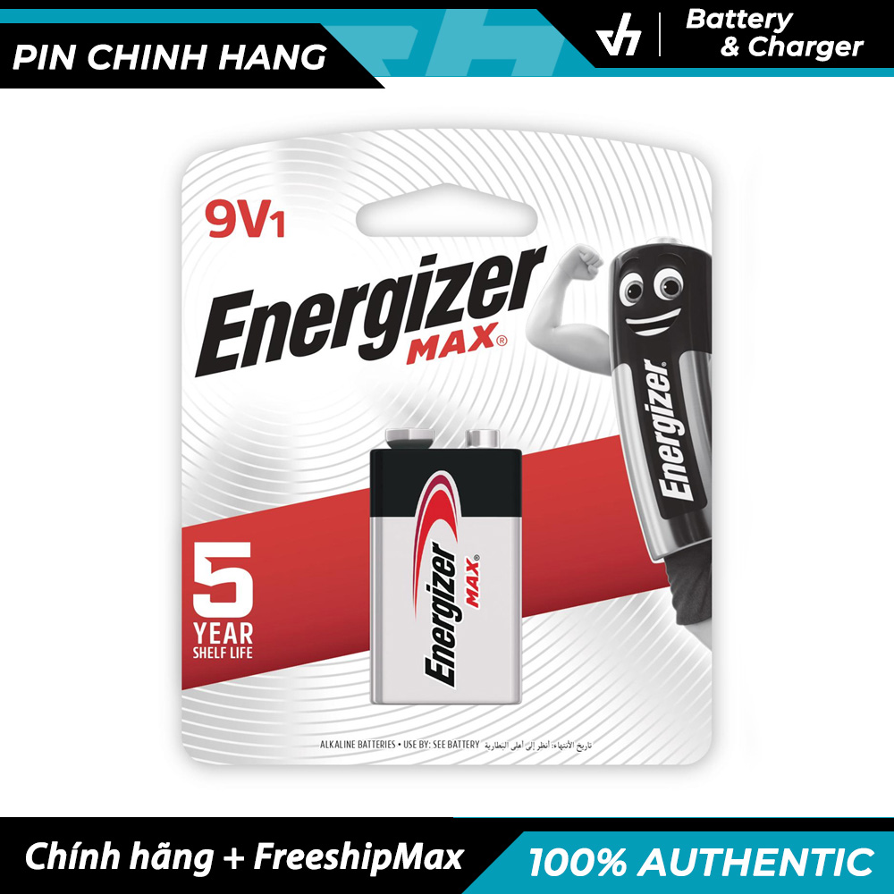 Pin Energizer 9V Alkaline không sạc