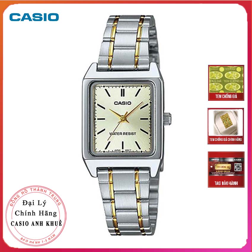 Đồng hồ nữ casio ltp-v007sg-9eudf dây kim loại chính hãng