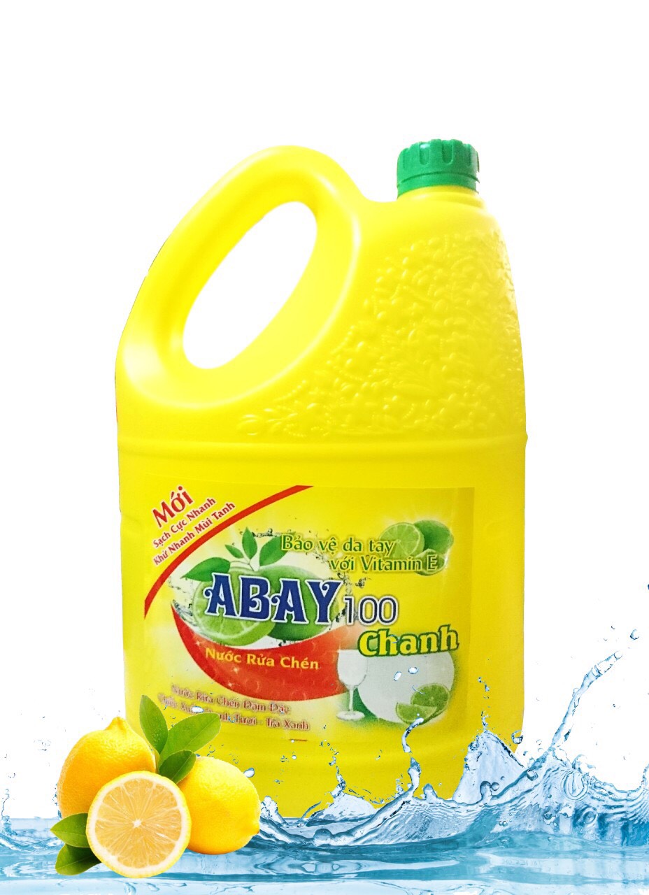 Nước rửa chén hương chanh Abay Chann 4kg siêu tiết kiệm - Góc tạp hóa online