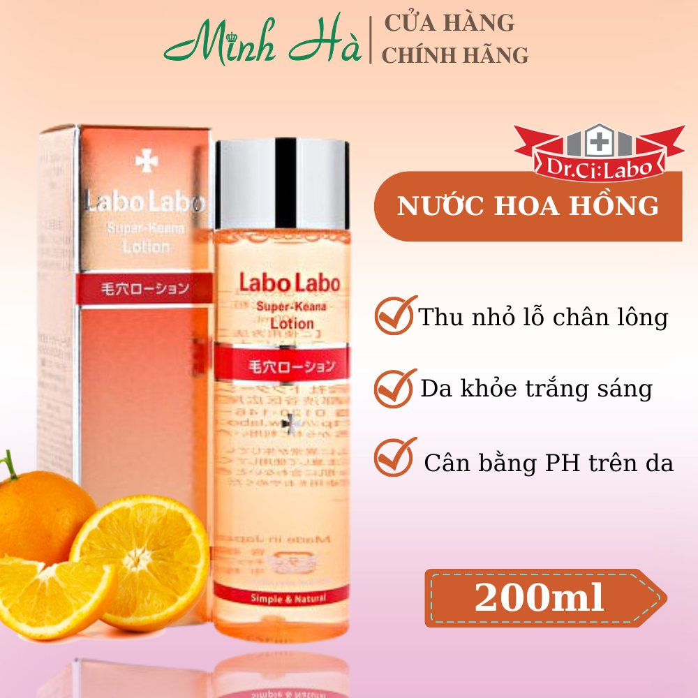 Nước hoa hồng se khít lỗ chân lông Labo Labo Super Keana Lotion 200ml