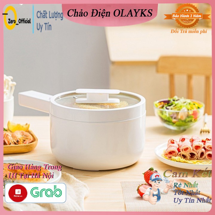Nồi lẩu điện đa năng olayks sale ️ nồi điện mini dung tích 2l, chống dính cao cấp 9597. bảo hành 12 tháng.