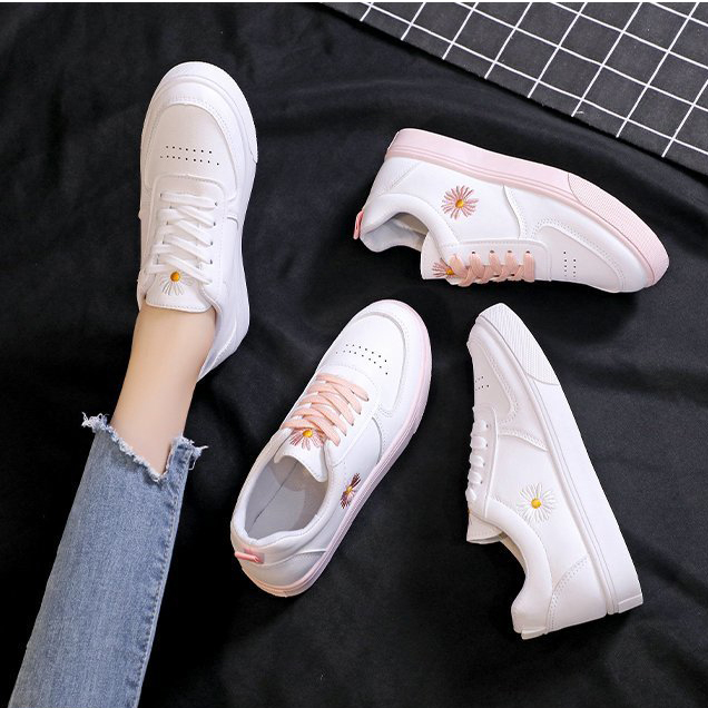 [HÀNG QUẢNG CHÂU] Giầy thể thao nữ hoa cúc-G079