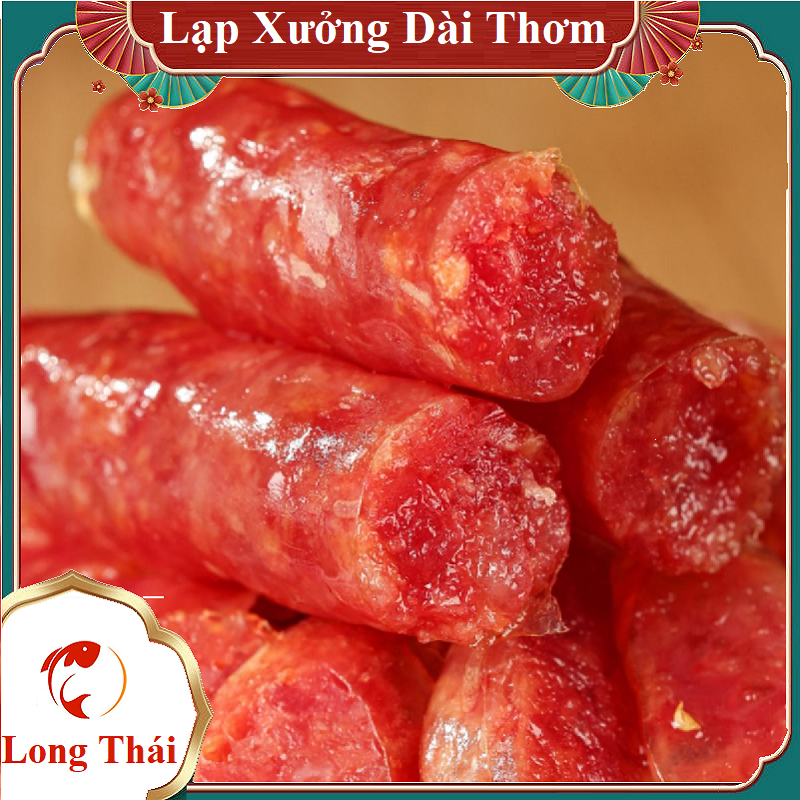 1kg lạp xưởng Sóc Trăng thịt nhiều - Long Thái(Từ 6-10.6 quà tặng cho toàn gian)