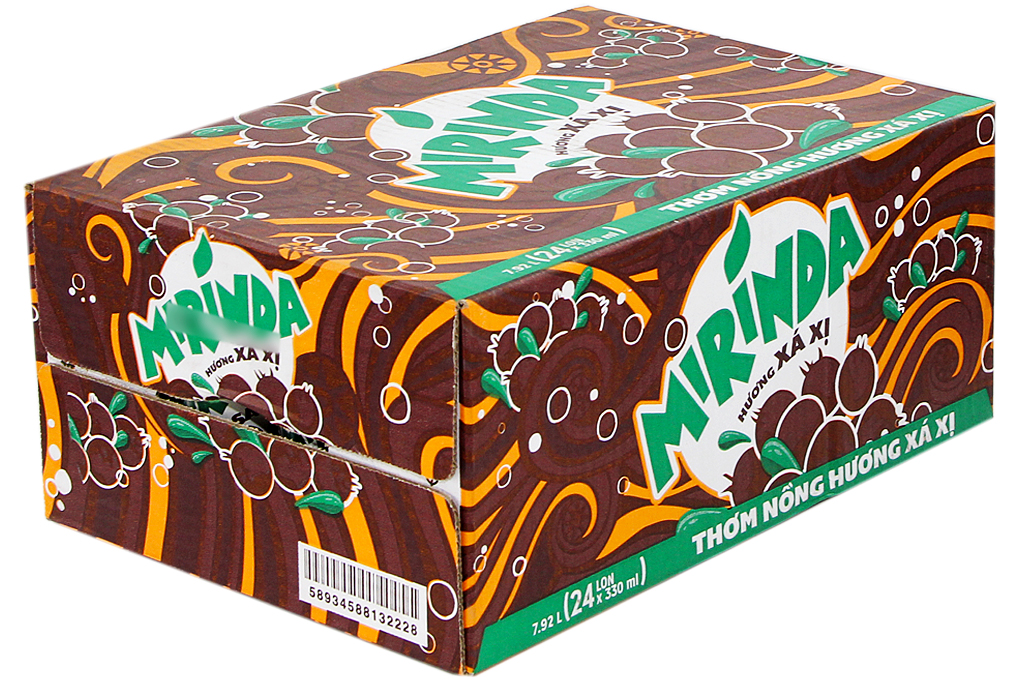 Thùng Mirinda Xá Xị Lon 330ml x 24 Lon - RẤT DỄ VỠ - XIN THẬT NHẸ TAY - CHÂN THÀNH CẢM ƠN