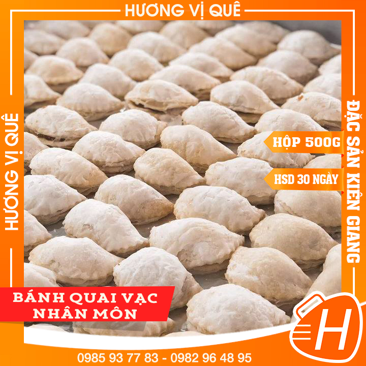 Bánh Quai Vạc Nhân Khoai Môn - Hộp 500g - Đặc Sản Kiên Giang