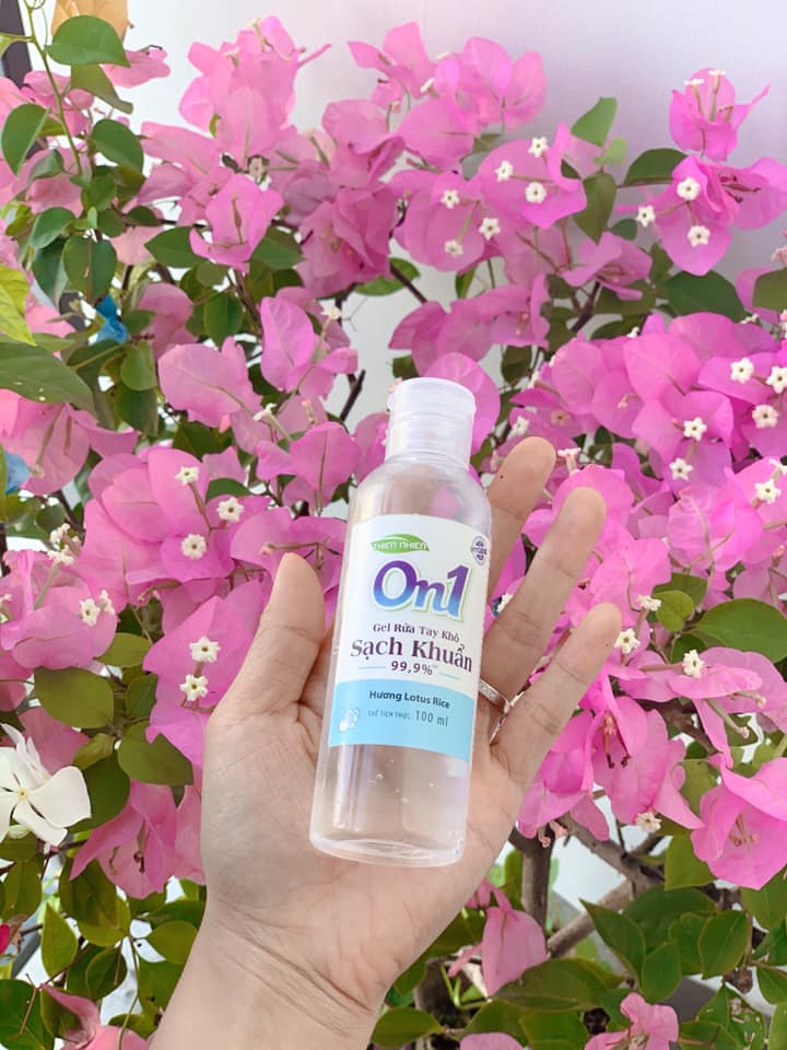 Chai gel rửa tay khô On1 - Dạng Gel 100 - 220 - 500ml  - Hương Lotus Rice & Fresh Sakura