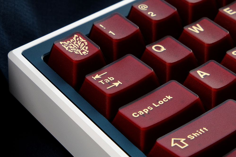 Bộ Keycap Aifei Yellow on Red semi-transparent