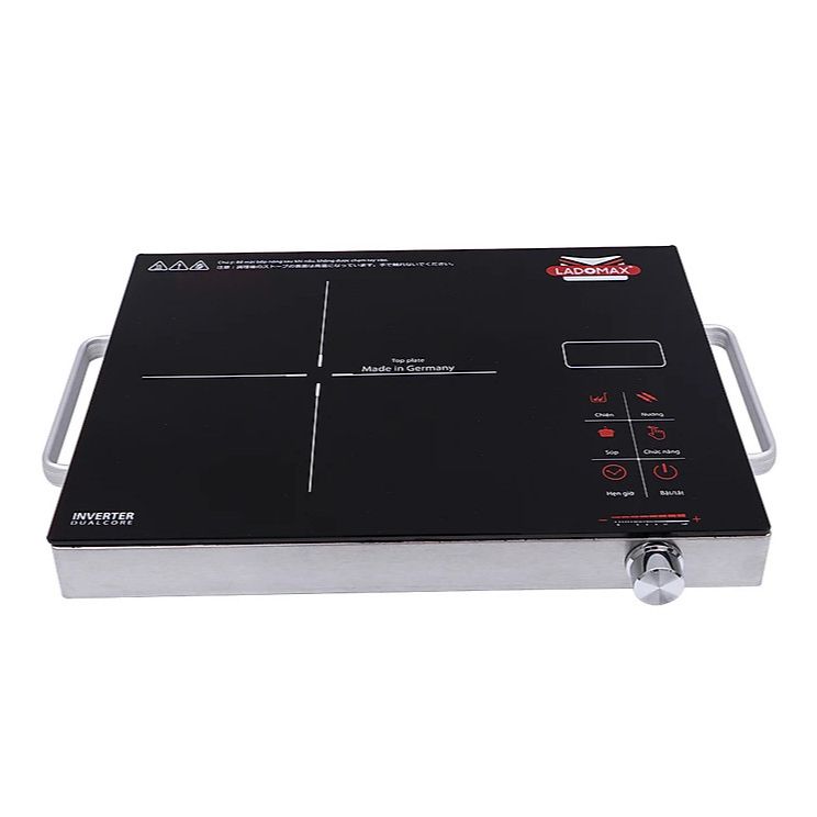 Bếp hồng ngoại ladomax ha-666 2200w màu bạc - chính hãng bh 12 tháng