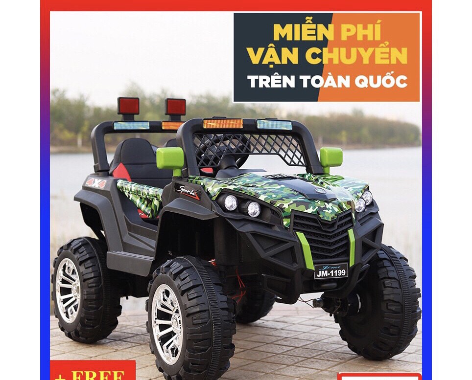 Oto điện trẻ em - xe oto điện trẻ emô tô điện trẻ em kiểu dáng địa hình jm-1199 - full trưc năng