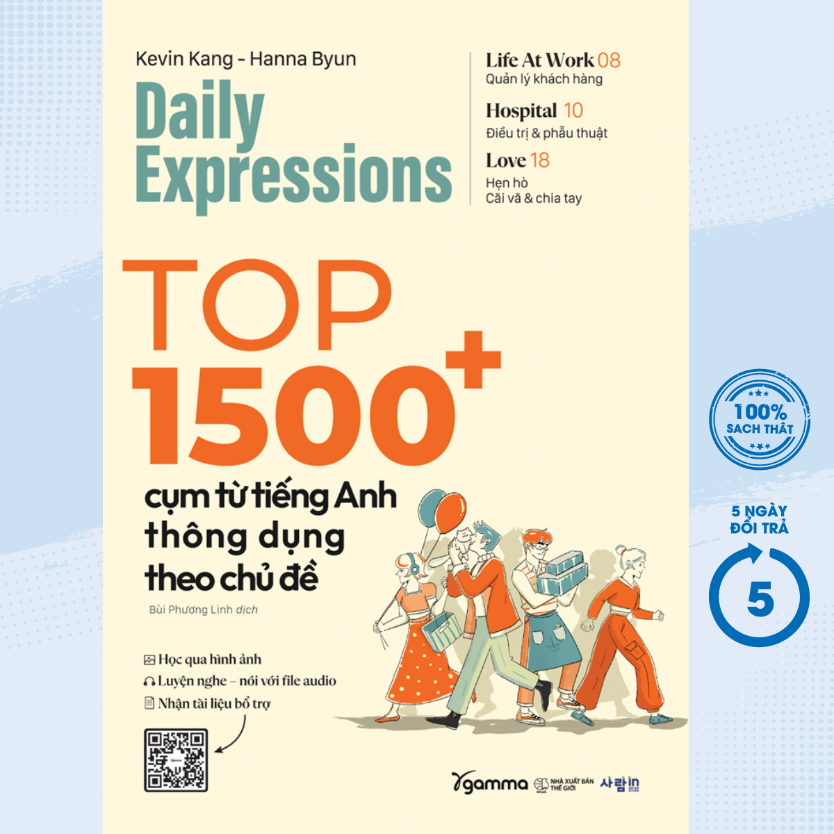 Sách - Daily Expression Top 1500+ Cụm Từ Tiếng Anh Thông Dụng Theo Chủ Đề