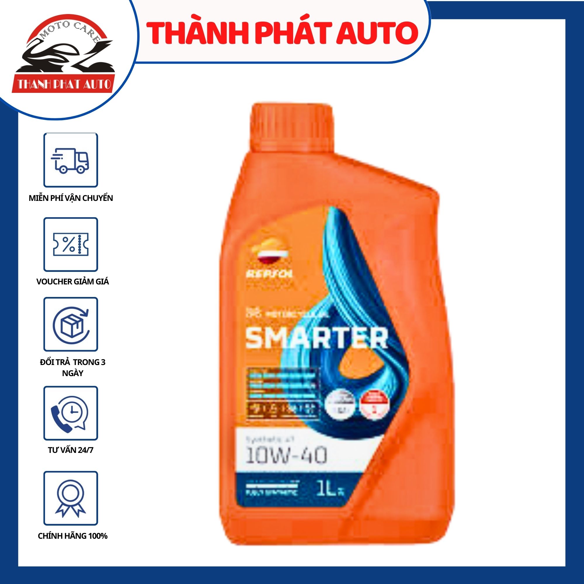 Nhớt xe số Repsol Moto Smarter (Sintetico) 4T 10W40 1L