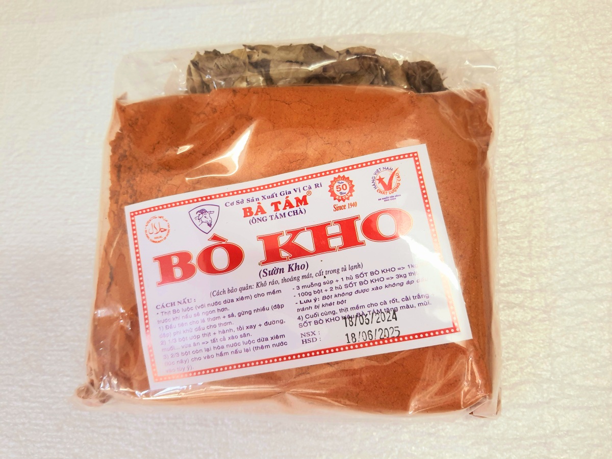 Bột thơm bột gia vị nấu bò kho bà tám gói 500g